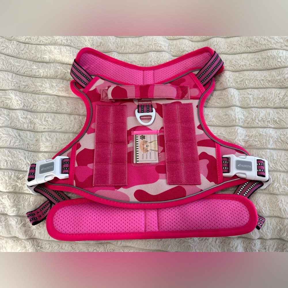 New Pink Camo Dog Harness